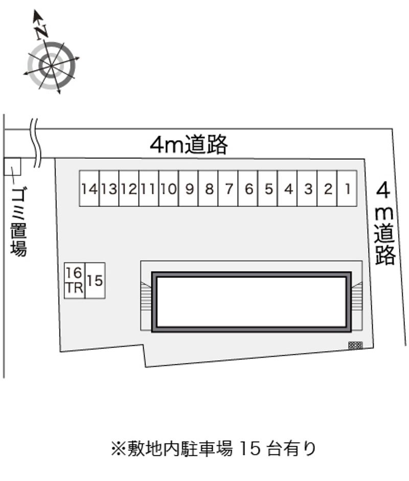 レオパレスマルーブラ 駐車場