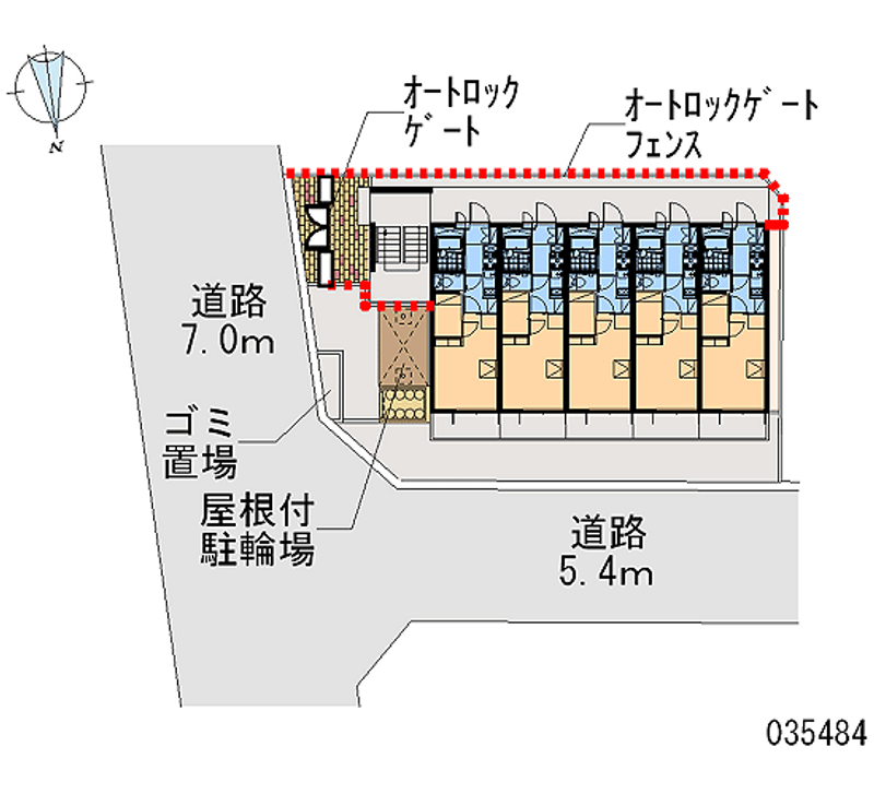 レオパレス陽木の宿 区画図