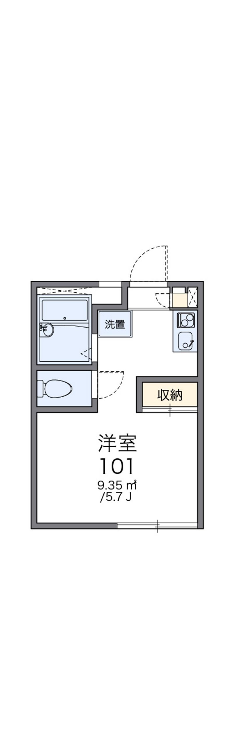 レオパレス日吉町 間取図