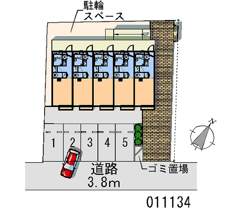 レオパレスサンハイムオオキ 月極駐車場