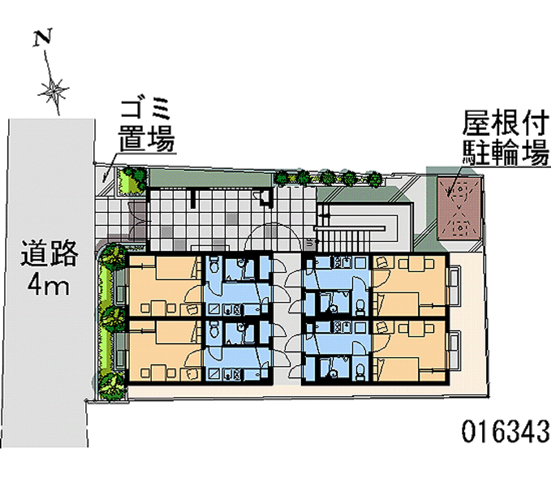 レオパレスユリパレス中野坂上 区画図