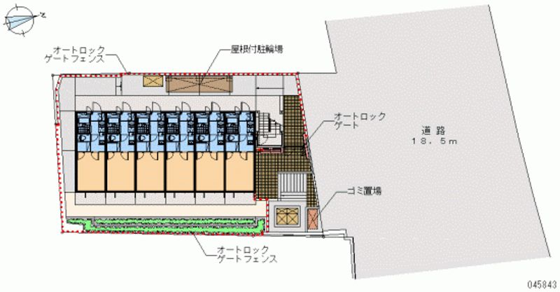 レオパレスシャローム津田沼 区画図