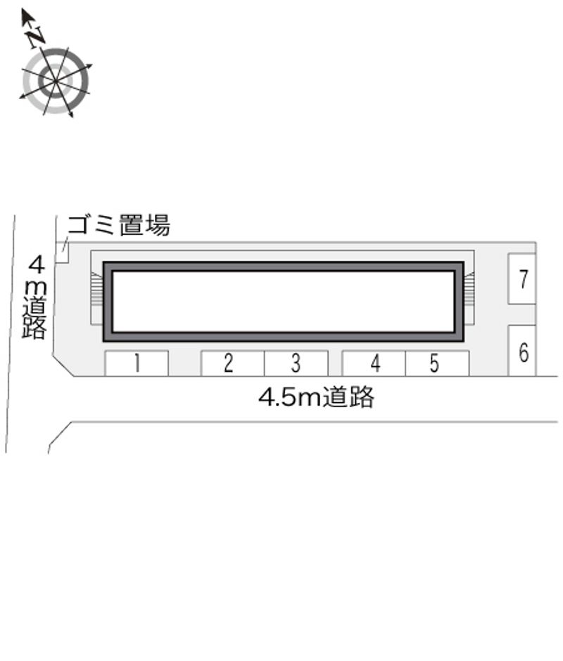 レオパレス横浜東寺尾壱番館 駐車場
