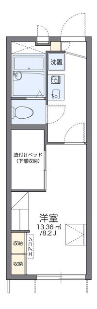 レオパレスブラン大分 間取り図