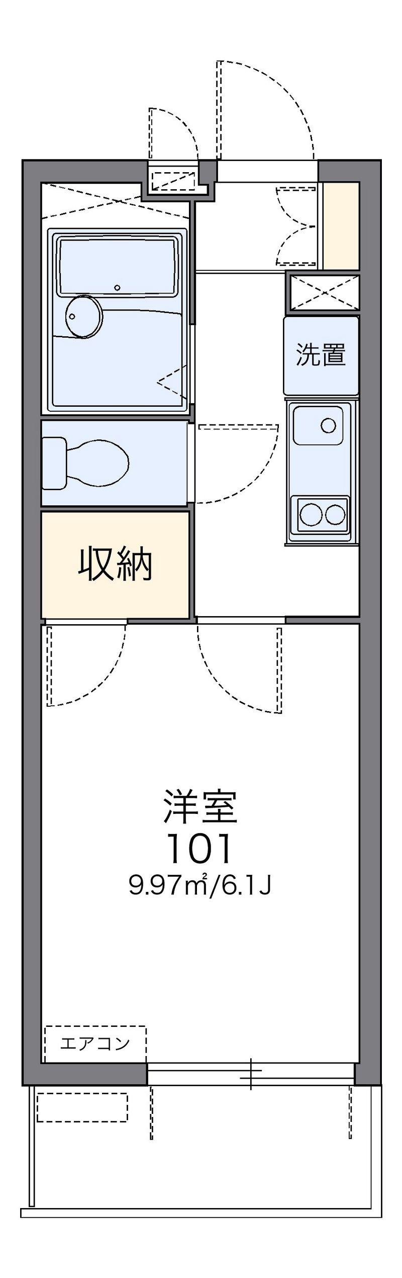 レオパレスＡＳＡＢＡⅡ 間取図