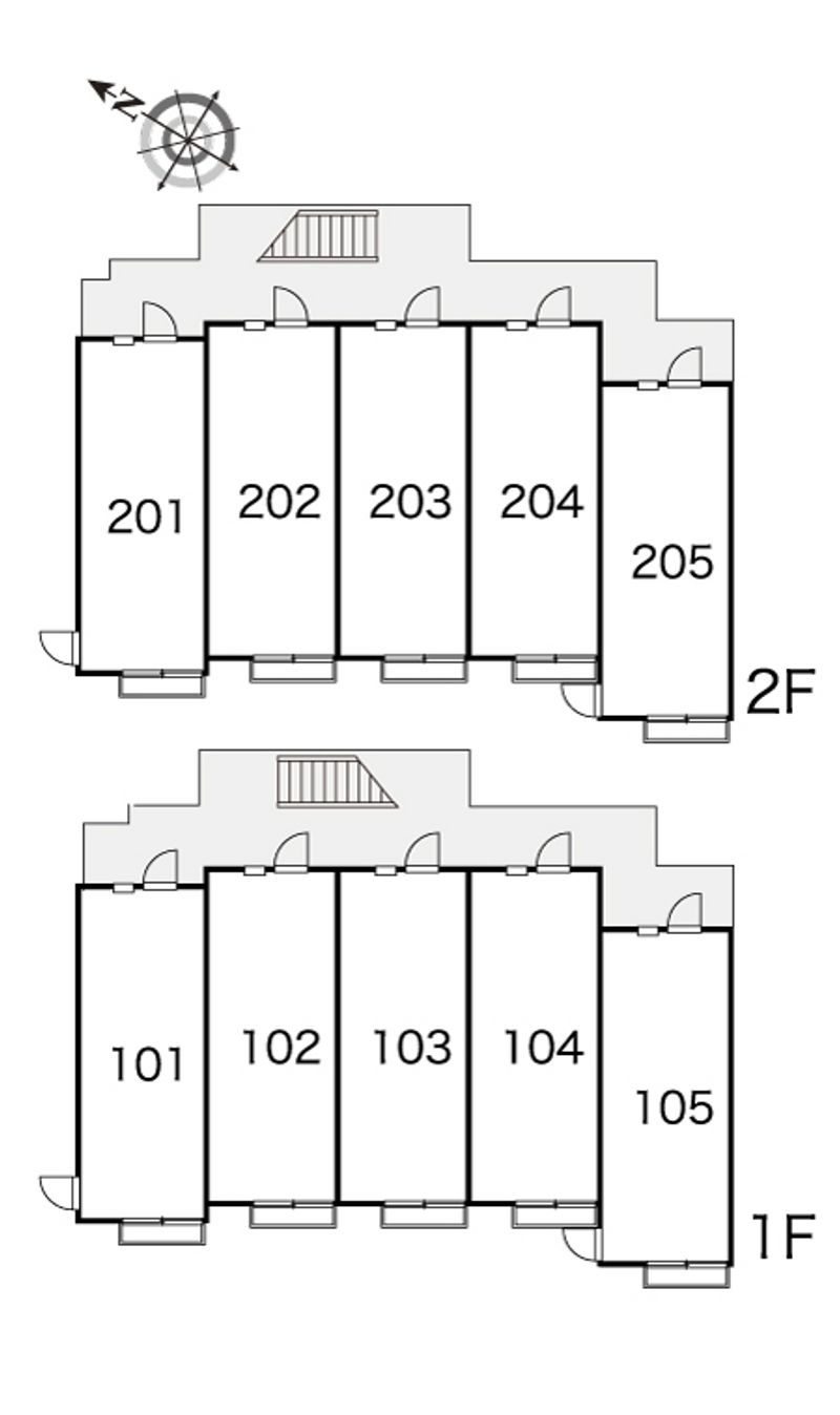 レオパレスガーデ二ア宮沢町 間取り配置図