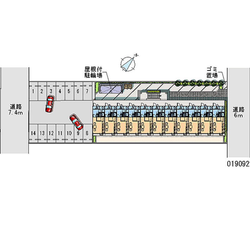 レオパレスあさひ 月極駐車場