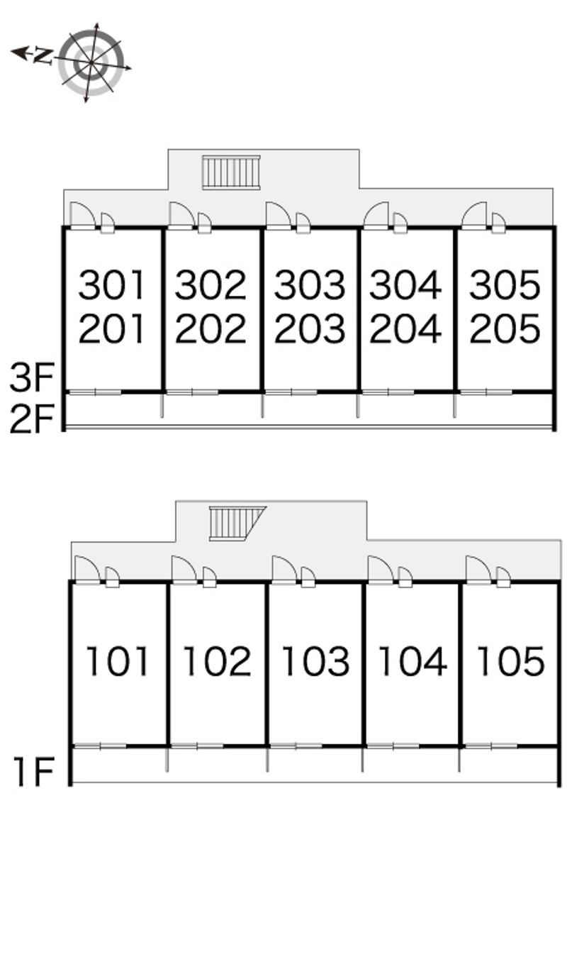 レオパレス美らシティ津波 間取り配置図