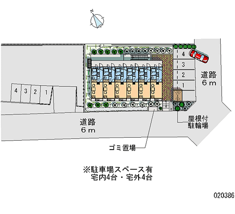 レオパレス山口 月極駐車場