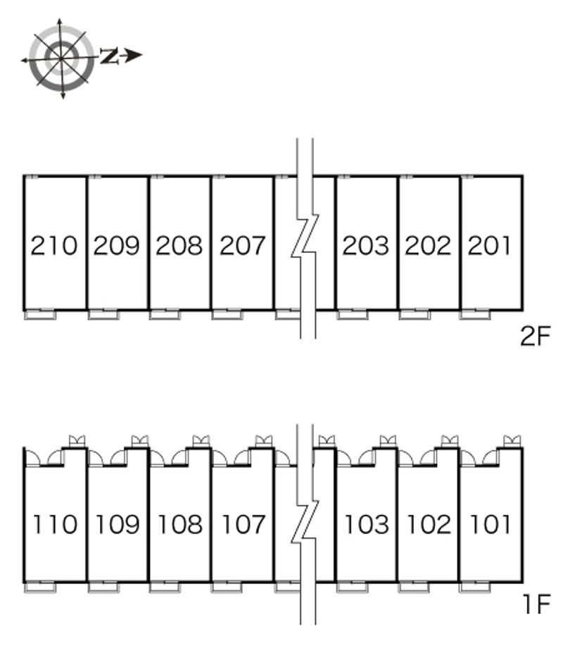 レオパレスゆう 間取配置図