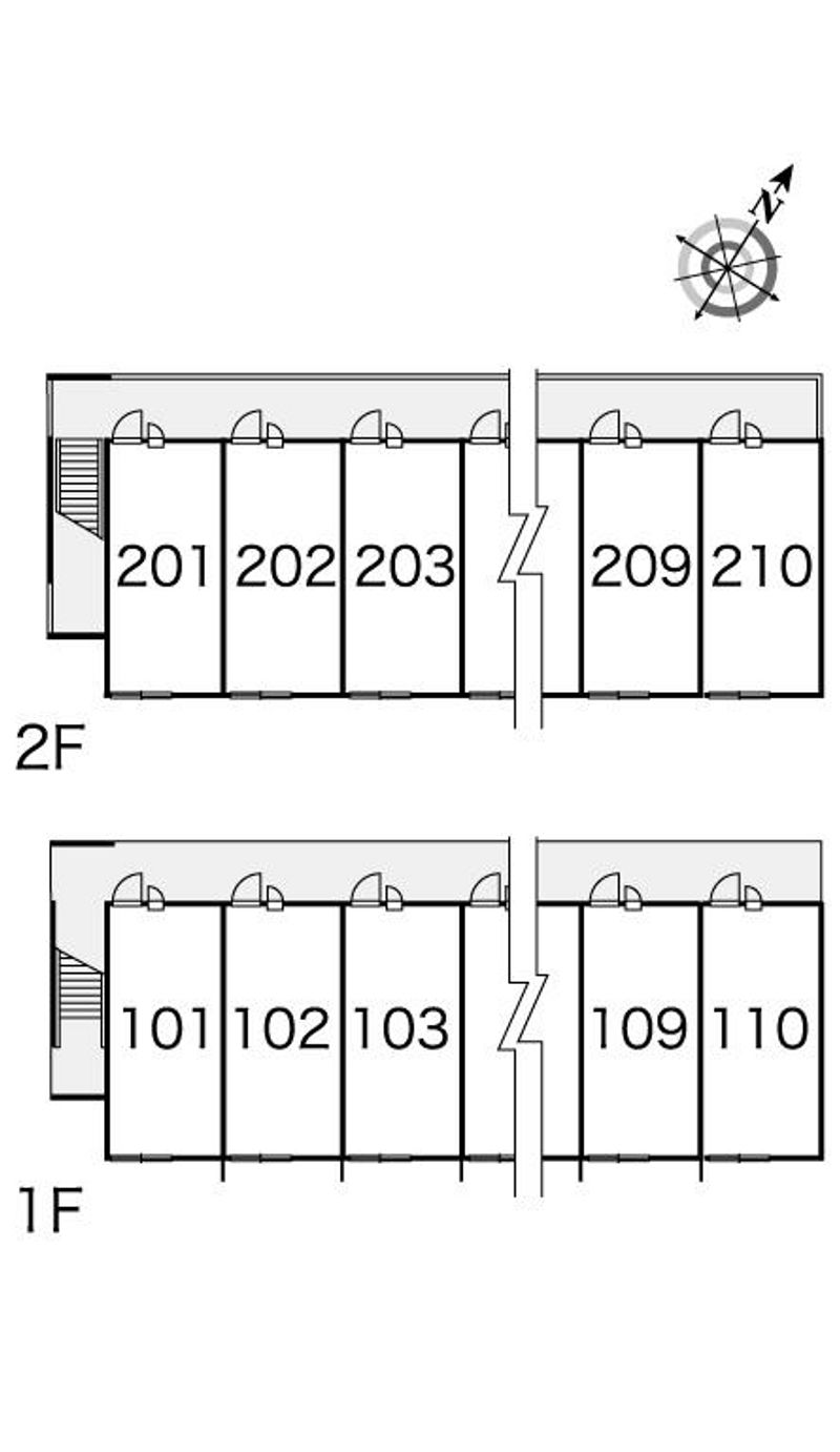 レオパレスソフィア 間取配置図
