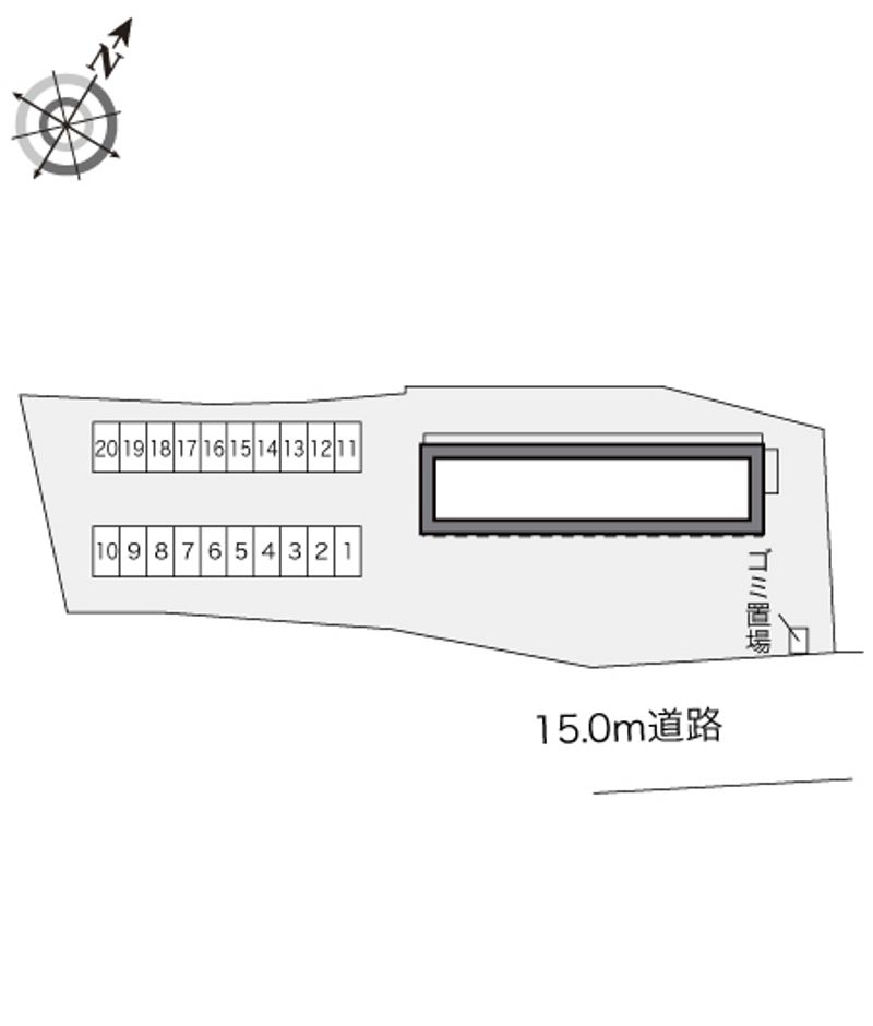 レオパレスＡｒｃ　２１ 配置図