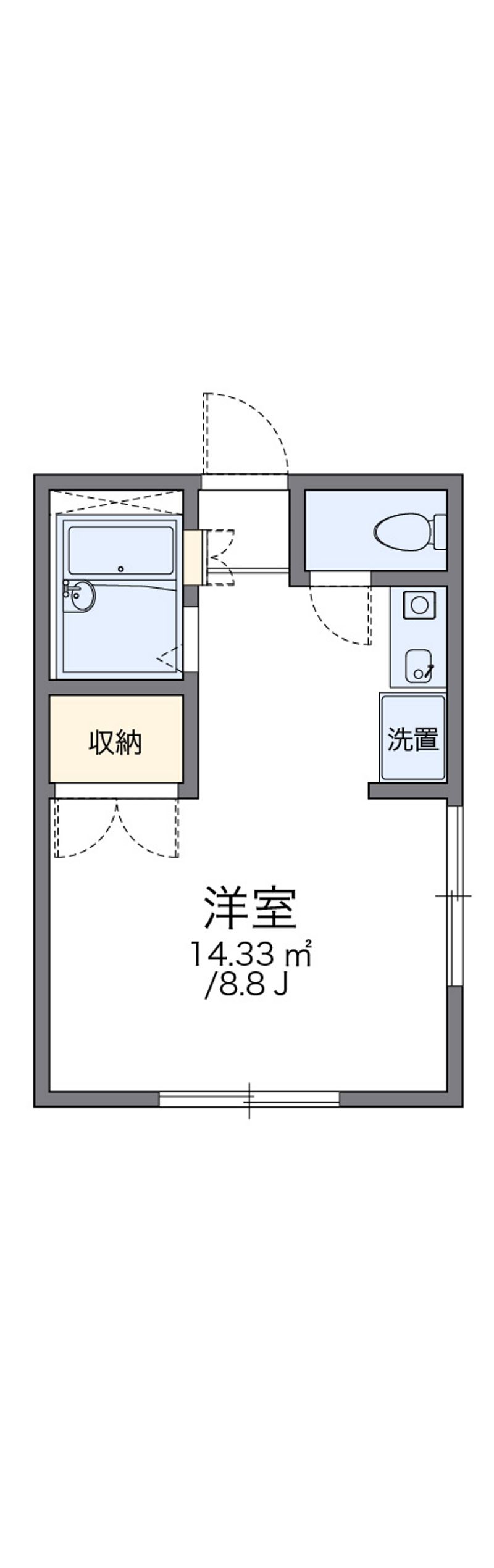 レオパレスみらい 間取図