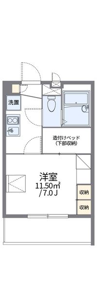 レオパレス長筬 間取り図