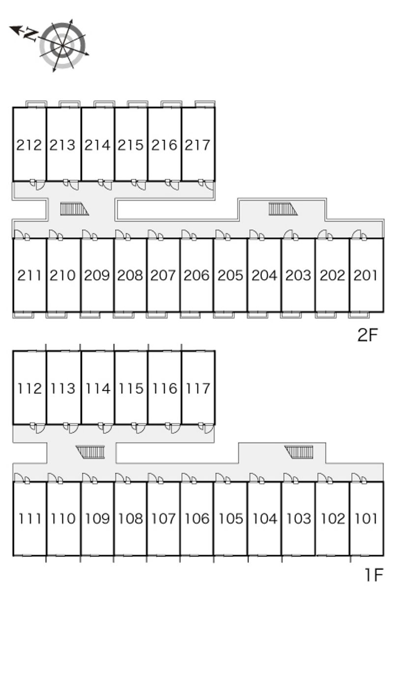 レオパレス北麓 間取配置図