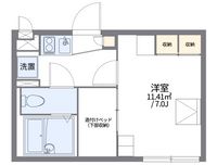 レオパレスミルラ 間取り図