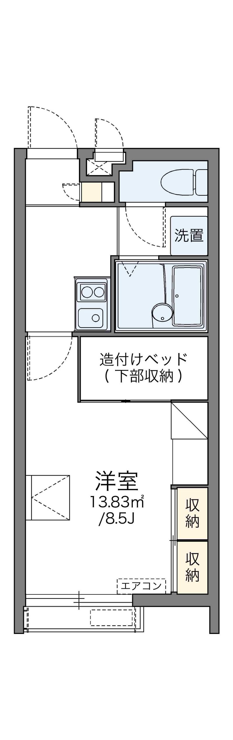 レオパレス首里城下町 間取図