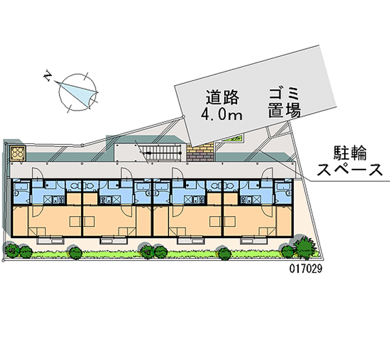レオパレスアズール新大阪 区画図