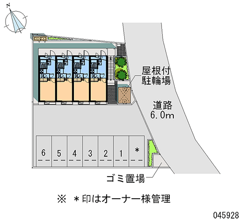 レオパレスサンクレール柏Ｃ 区画図
