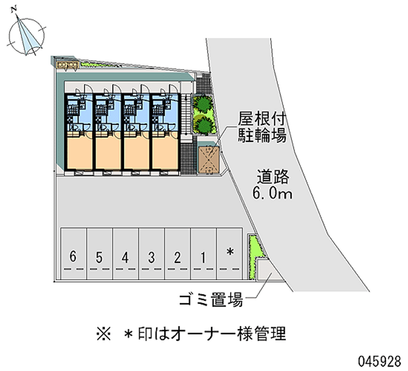 レオパレスサンクレール柏Ｃ 月極駐車場