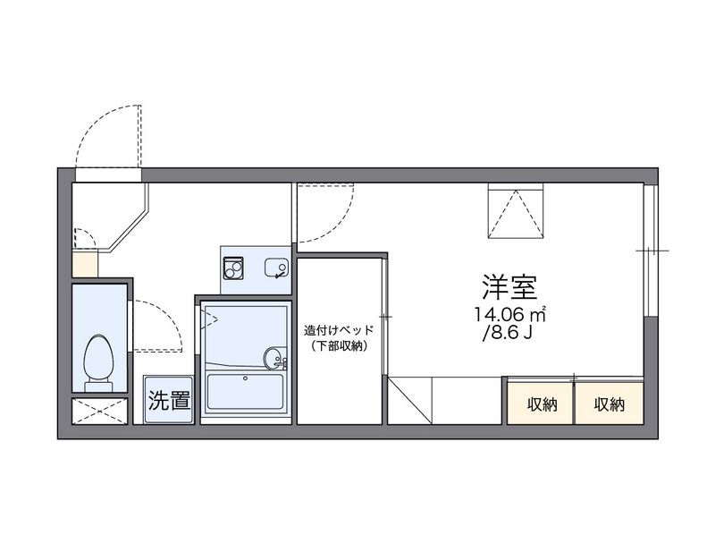 レオパレスローズ 間取図