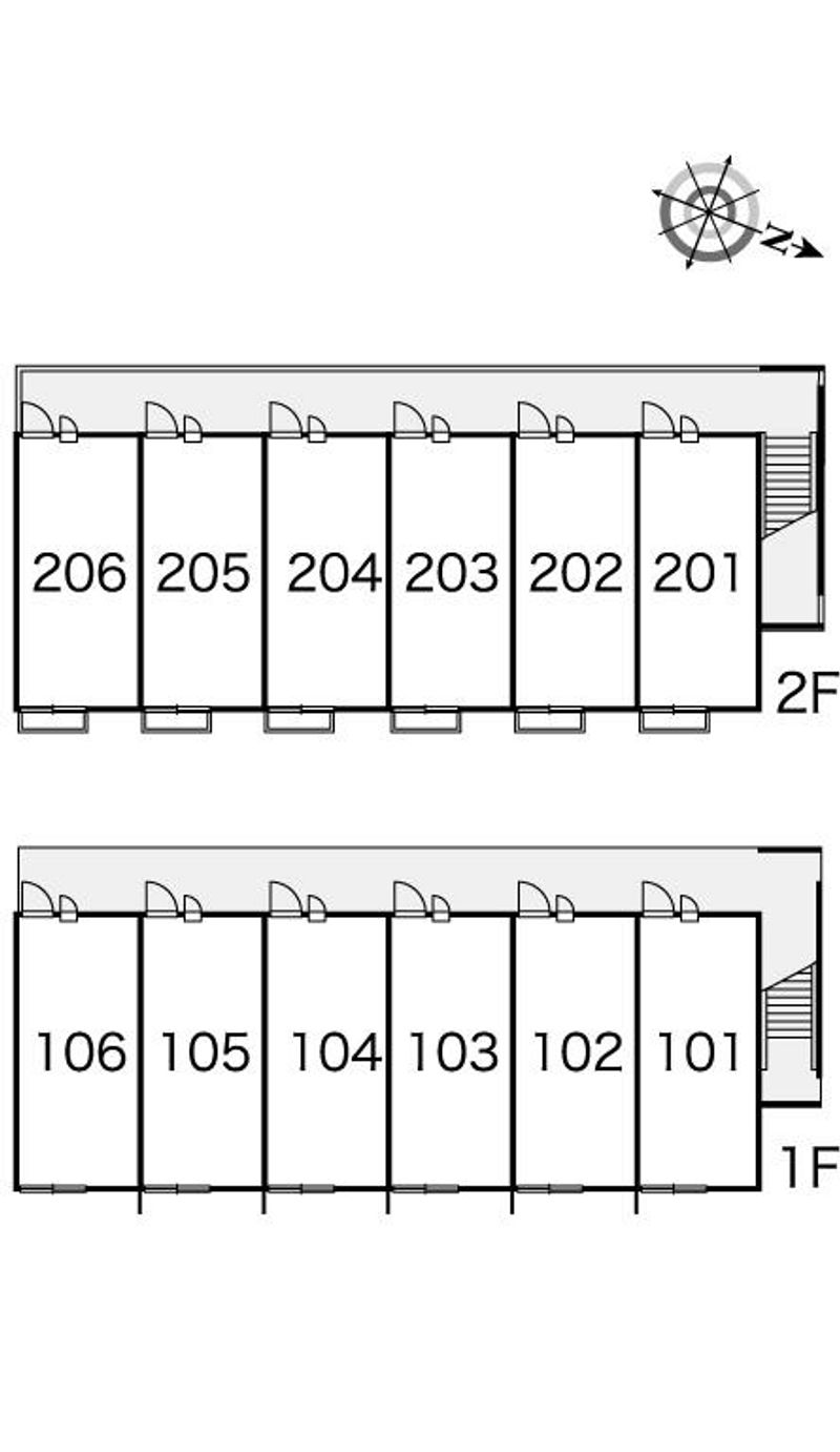 レオパレスロワメゾン 間取配置図