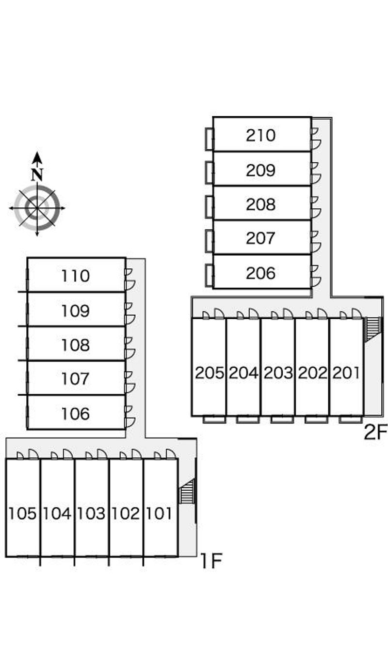 レオパレスアクアⅡ 間取配置図