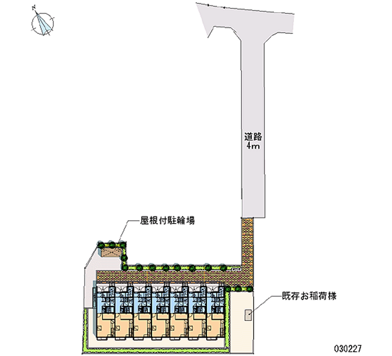 レオパレスシャンテＣ 区画図
