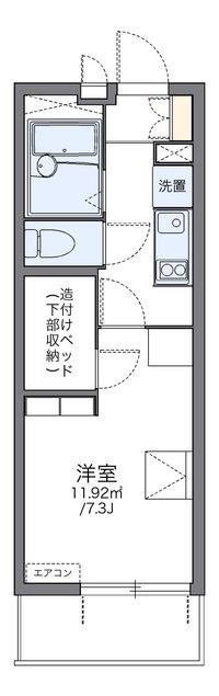 レオパレスコージーコートＫＩ 間取り図