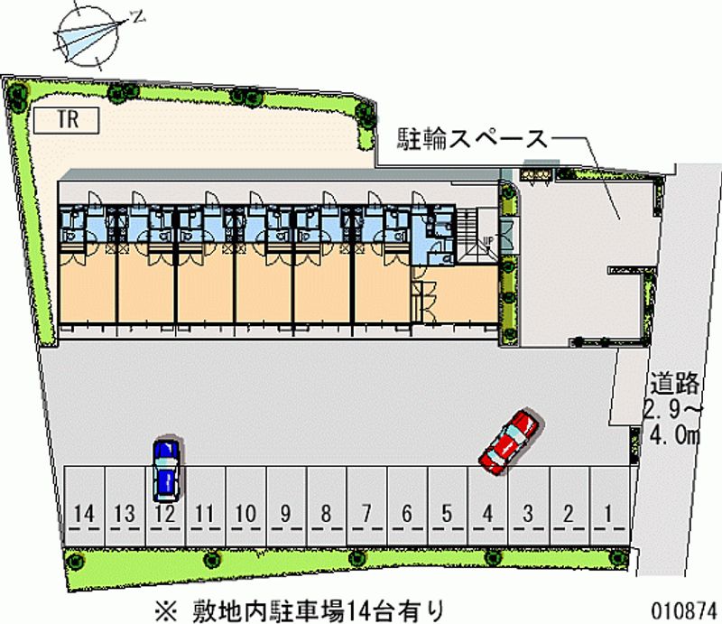 10874月租停車場