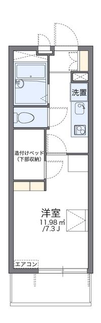 レオパレスアバ 間取り図