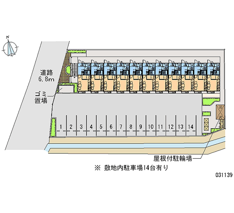 レオパレス椎名 月極駐車場