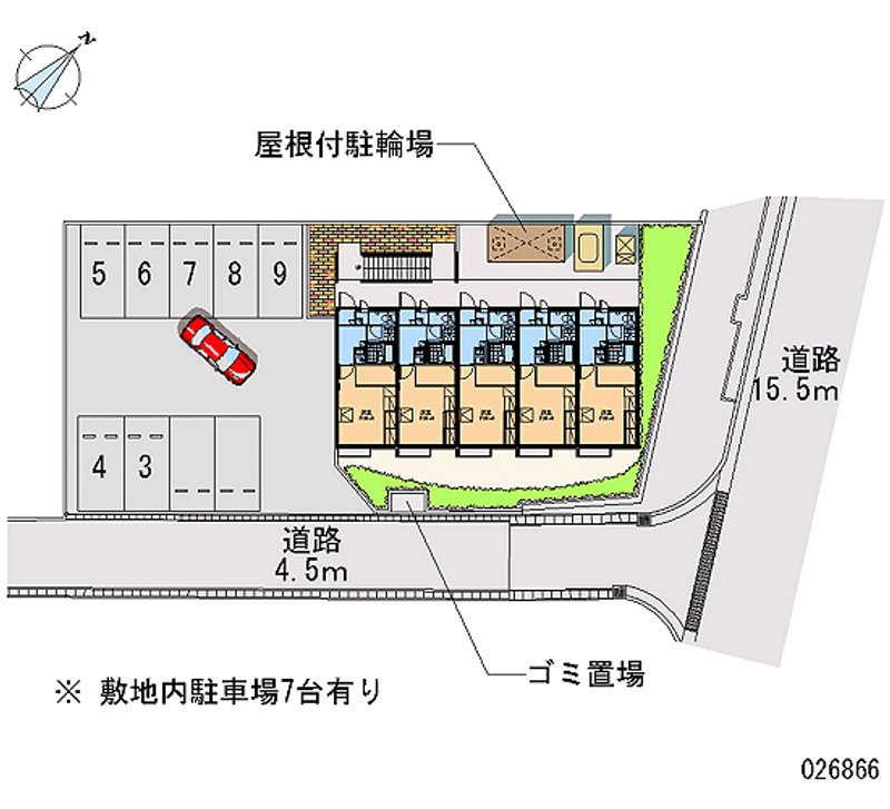 レオパレスセレーヌス 月極駐車場