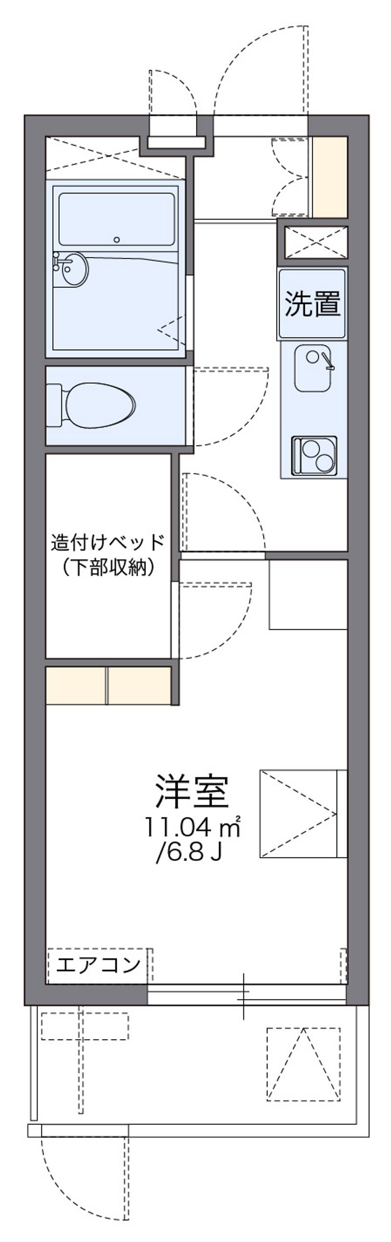 レオパレスＥ　サクセス 間取り