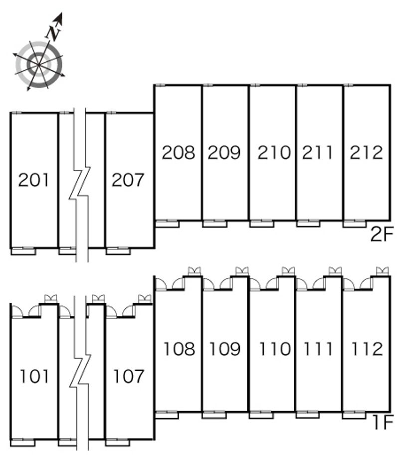 レオパレスサンリーブⅢ 間取配置図