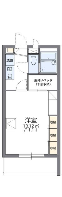 レオパレスルネッサ 間取り図