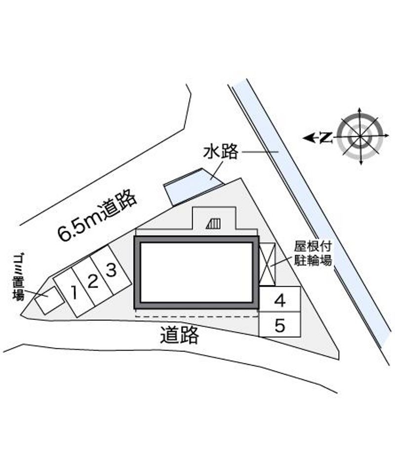 レオパレスサンフラワー中庄 配置図