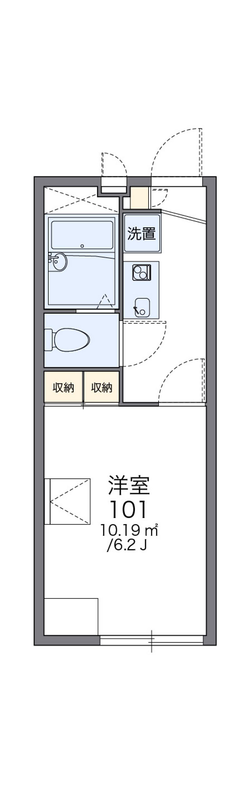 レオパレス吉野川 間取図