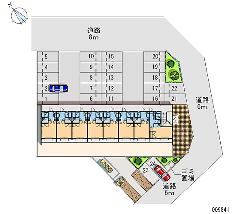 レオパレスＳｔ．Ｌｅａｆ１号館 月極駐車場