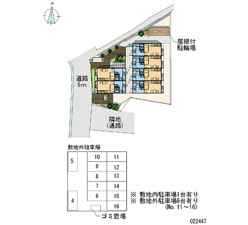 22447 Monthly parking lot