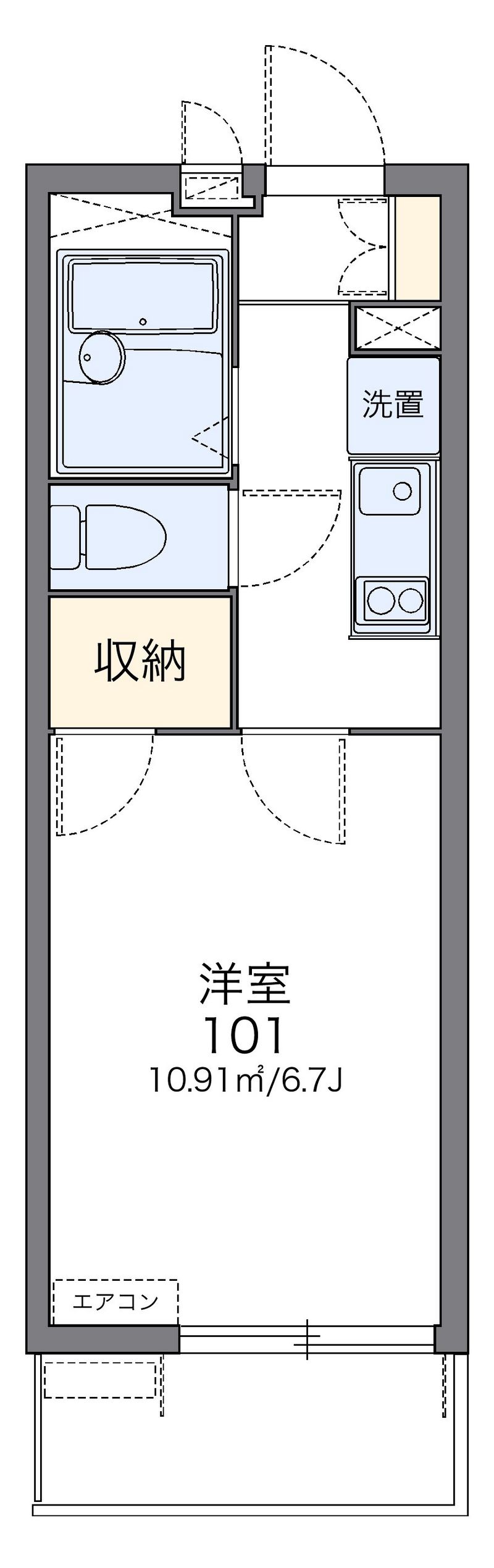 レオパレスＨＡＲＵ 間取図