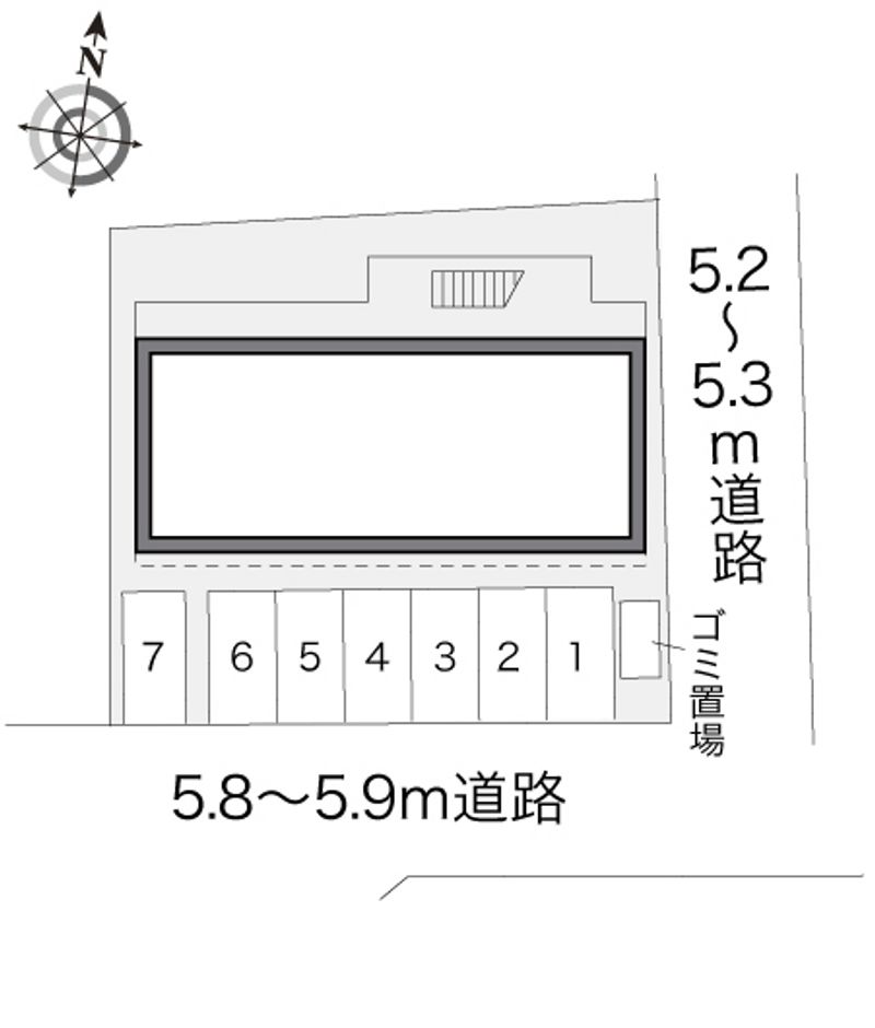 レオパレス文京 配置図