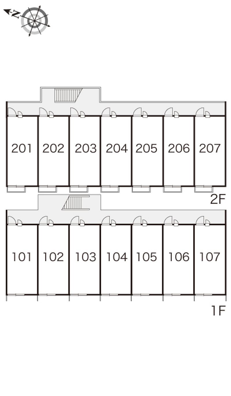 レオパレスグランデ　トミオカ 間取り配置図