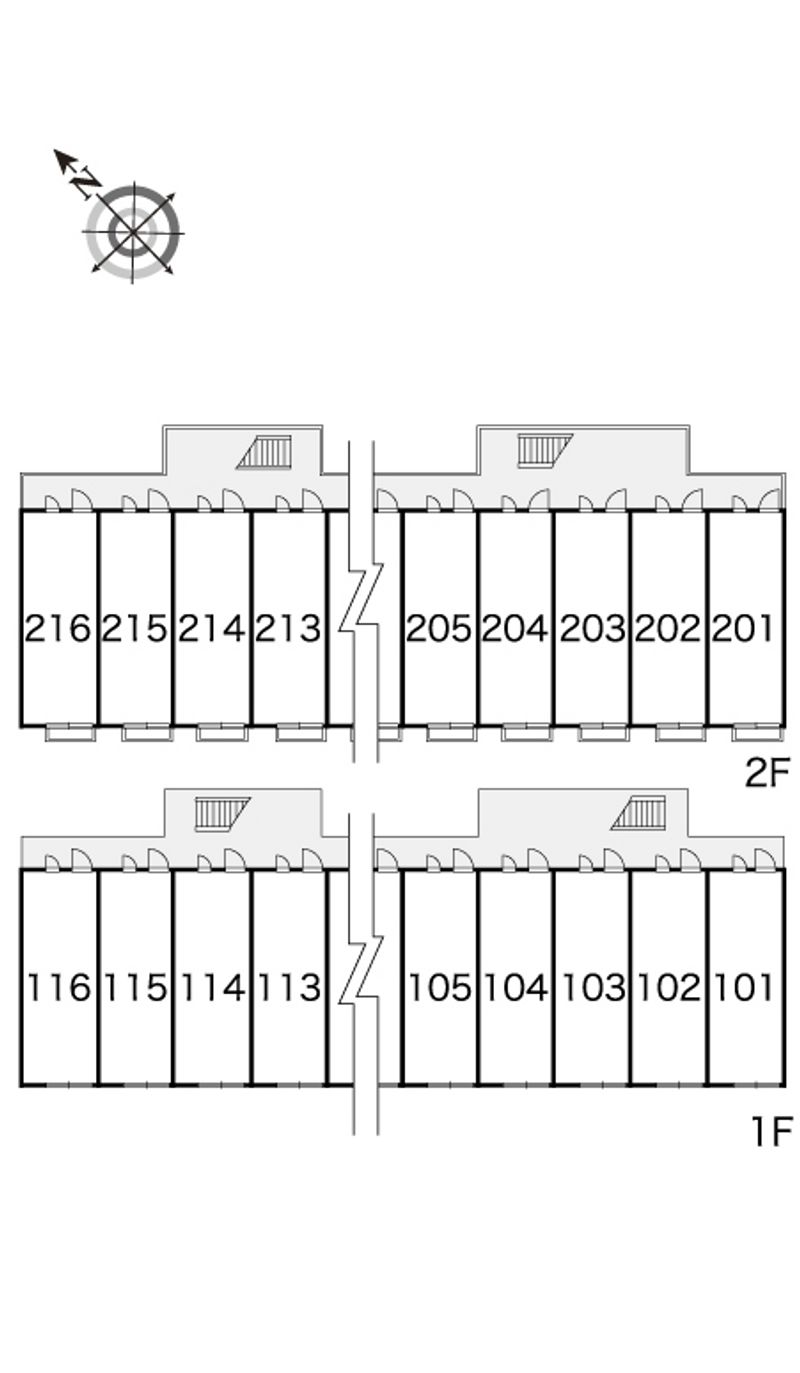 レオパレスメルベーユシャトー 間取配置図