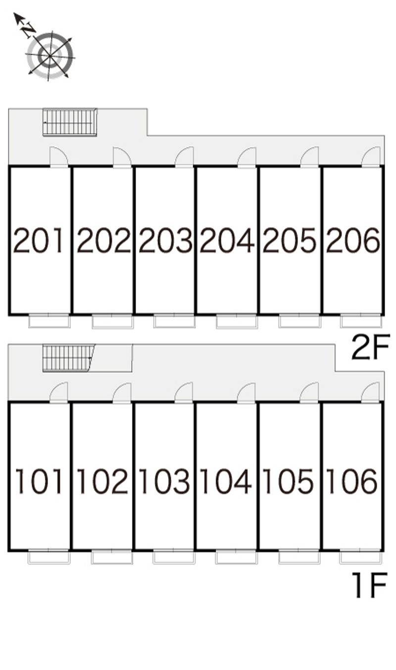 レオパレストミタⅡ 間取り配置図