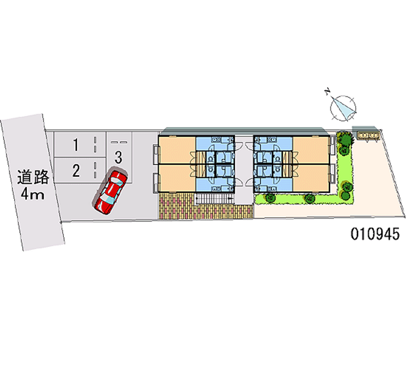 レオパレスパティオ 月極駐車場