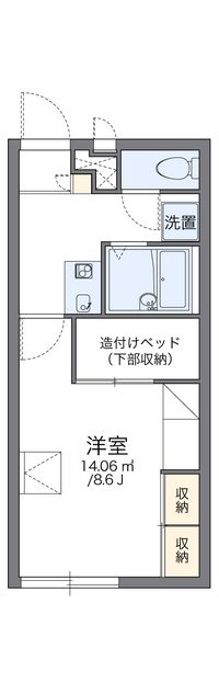 レオパレス二葉の里 間取り図