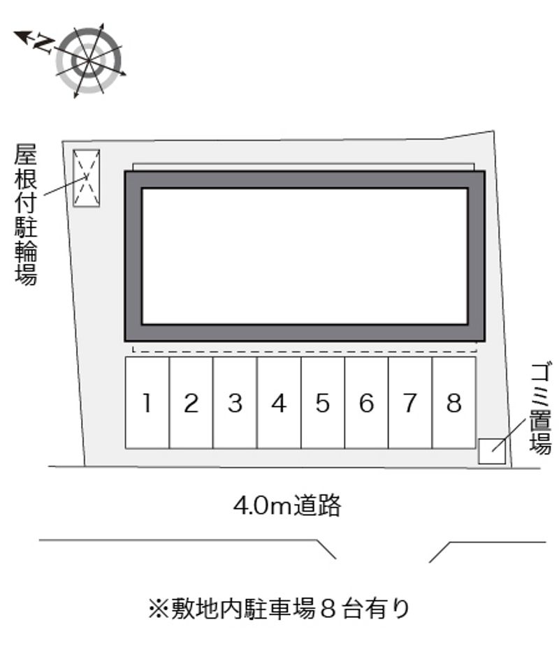 レオパレスさくらぐみ 配置図