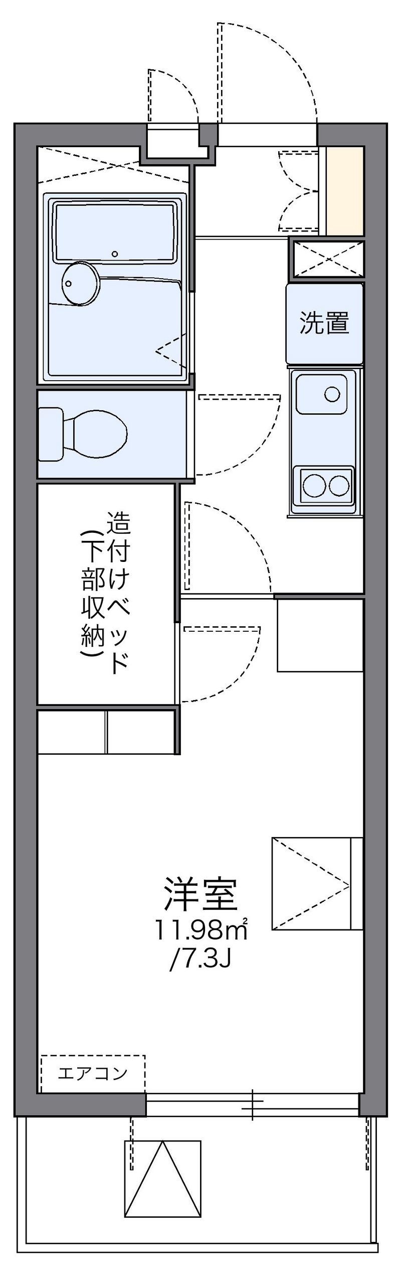 レオパレスコンフォートマック 間取図