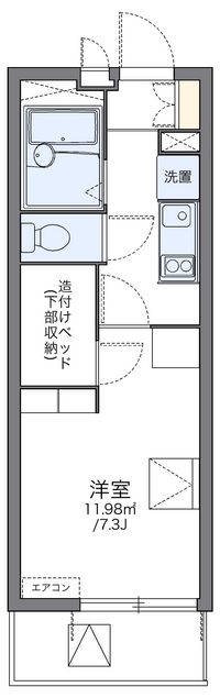 レオパレスコンフォートマック 間取り図